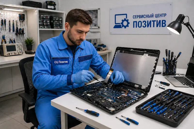 Замена шлейфа матрицы ноутбука в Челябинске