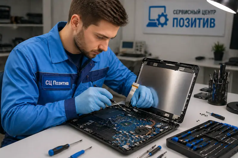 Ремонт шлейфа матрицы ноутбука в Челябинске