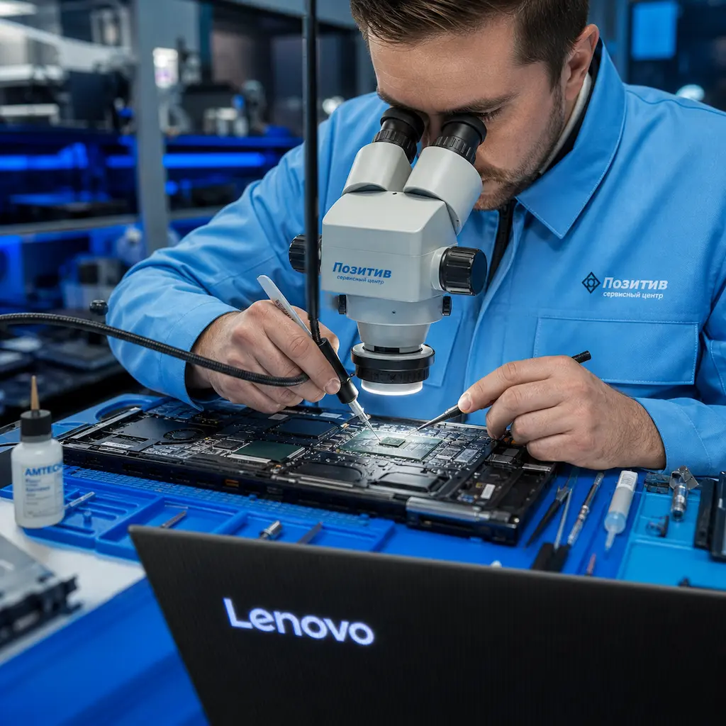 Замена видеокарты ноутбука Lenovo в Челябинске