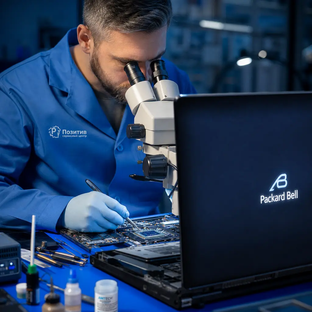 Замена видеокарты ноутбука Packard Bell в Челябинске