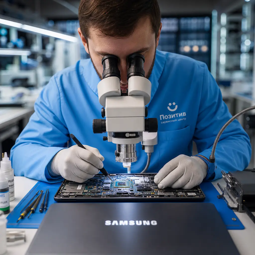 Замена видеокарты ноутбука Samsung в Челябинске