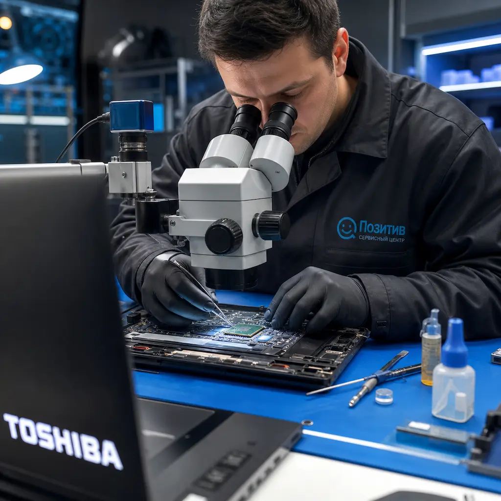 Замена видеокарты ноутбука Toshiba в Челябинске
