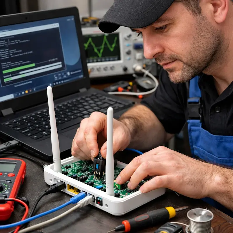 Перепрошивка WiFi роутера в Челябинске