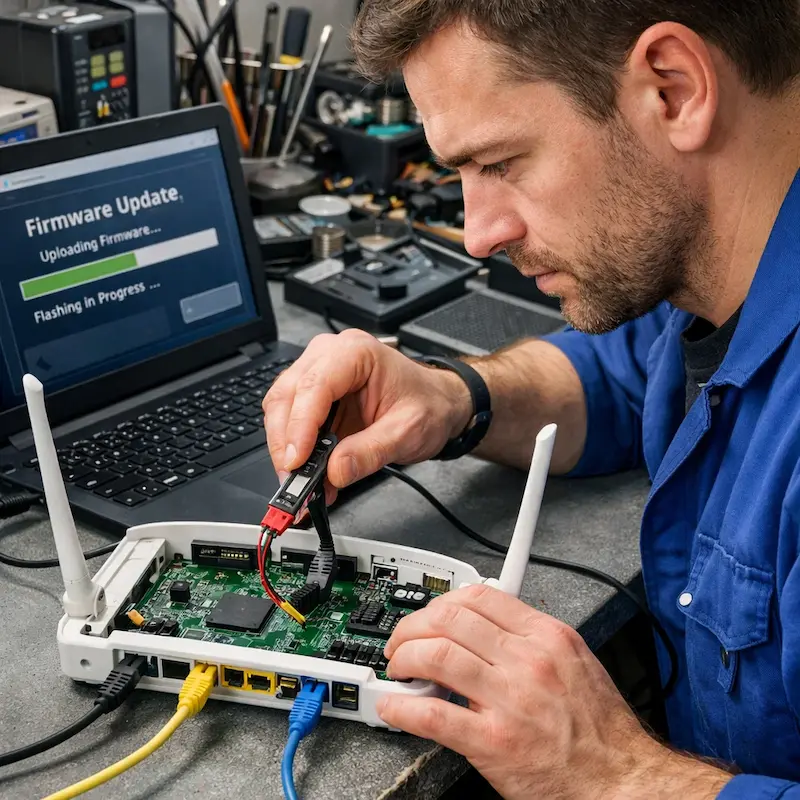 Обновление прошивки роутера в Челябинске