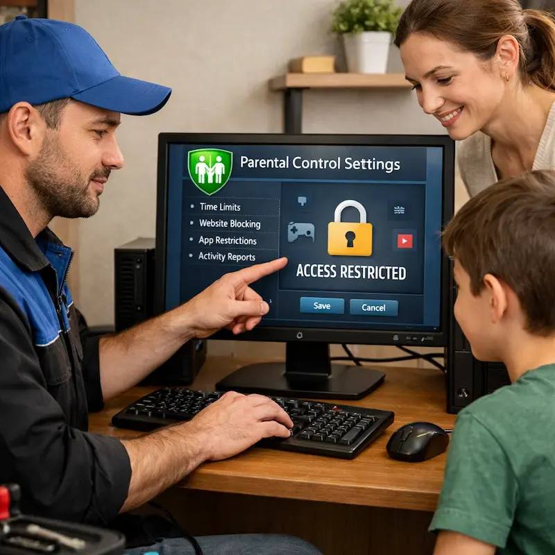 Родительский контроль на компьютере и ноутбуке в Челябинске