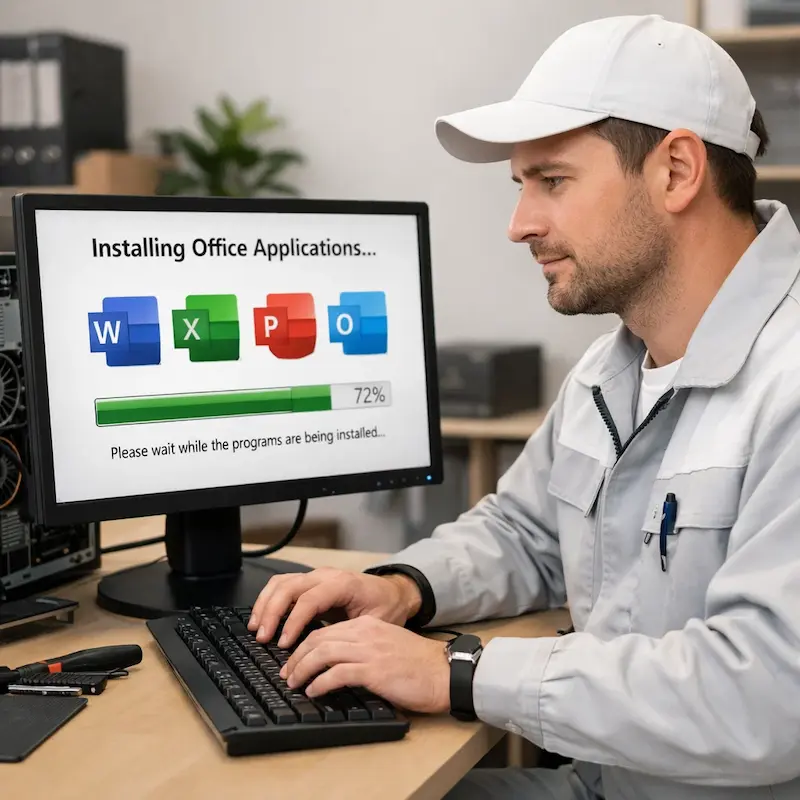 установка офисных программ на компьютер в Челябинске