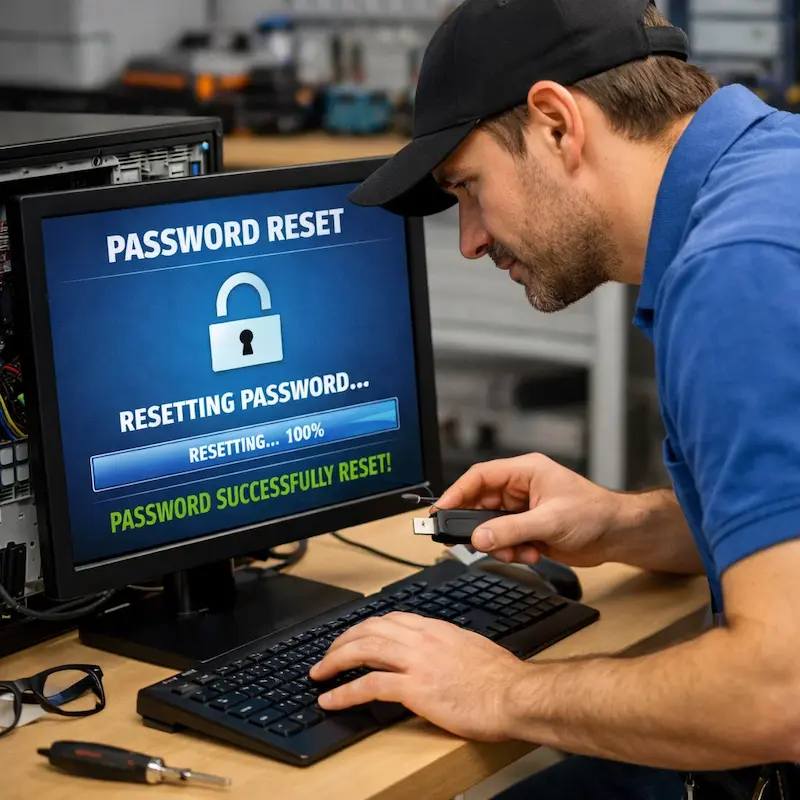 Сброс пароля от компьютера в Челябинске