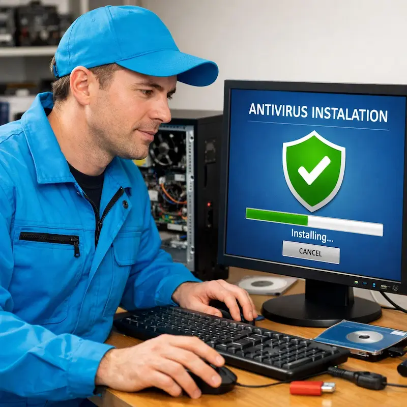 Установка антивируса на ноутбук в Челябинске