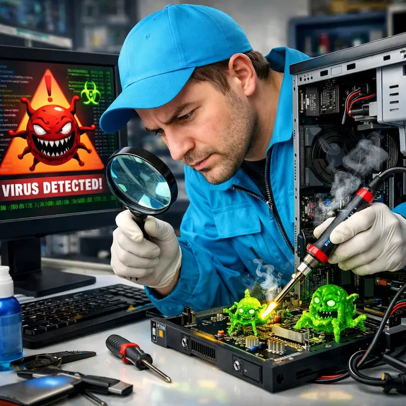 Вылечить компьютерный вирус в Челябинске